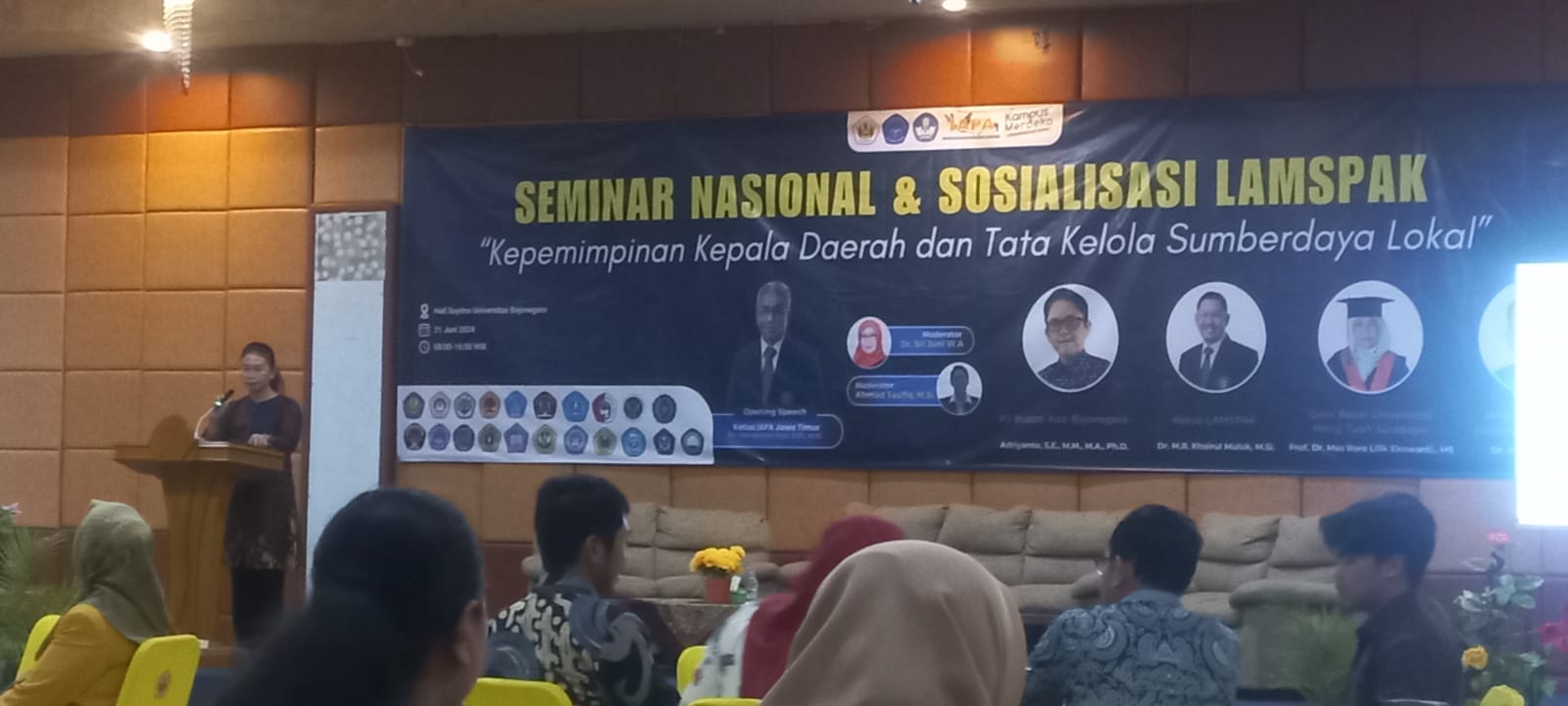 Perwakilan FISIP Untag Surabaya Hadiri Sosialisasi Lamspak dan Seminar Nasional di Universitas Bojonegoro